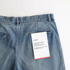 Selvage Denim Two Tuck Pants #INDIGO_LIGHT FADE [GU253-40061LB]
