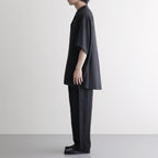 Viscose Viyella S/S Sleeping Shirt #CHARCOAL [GM261-50457]