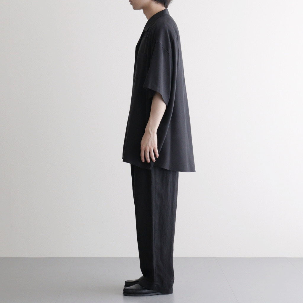 Viscose Viyella S/S Sleeping Shirt #CHARCOAL [GM261-50457]