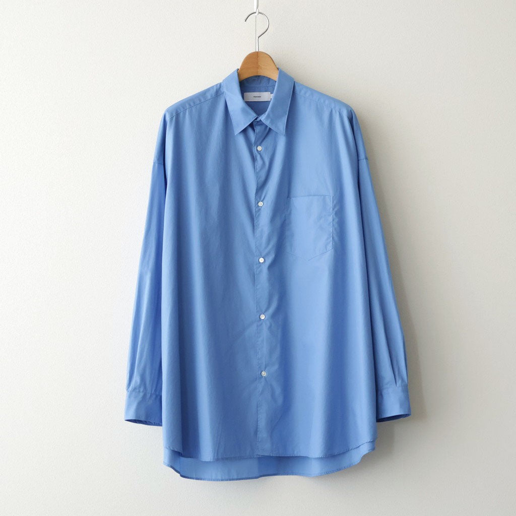 Broad L/S Oversized Regular Collar Shirt #BLUE [GM263-50001B]