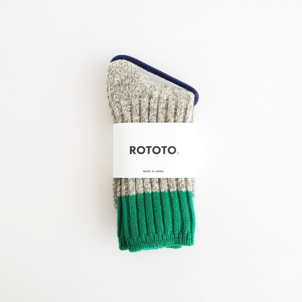 MERINO WOOL RAGG SOCKS #GREEN [R1536-AW25]