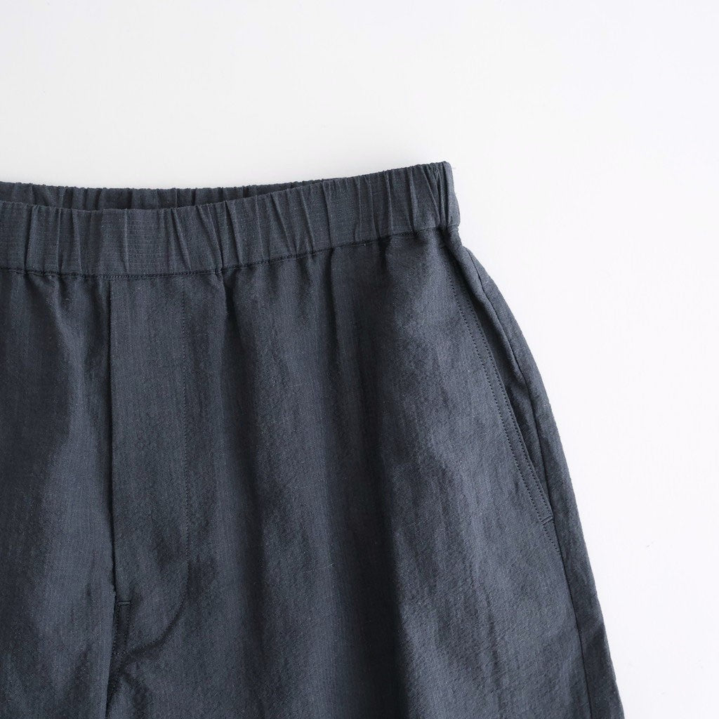 Cotton Linen Seersucker Track Shorts #GRAY [GM262-40036]