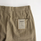 CHINO CLOTH PANTS TUCK STRAIGHT #khaki [13659]