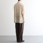 LANDSCAPE PRINTED OPEN COLLAR SHIRT #BEIGE [YK25SS001003SH]