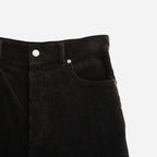 Chunky Corduroy Pants #BLK [12610703]