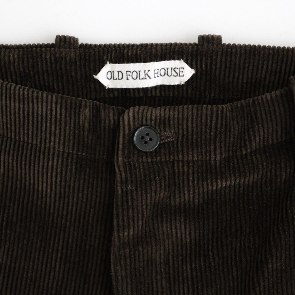 Cotton & Rayon Corduroy Pants #Dark Brown [OFH011PT11]