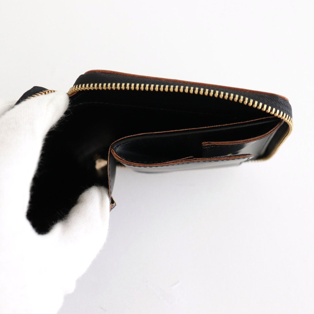 二つ折りZIP財布 - TRIPLE STITCH #Black [8Z-S210-051]