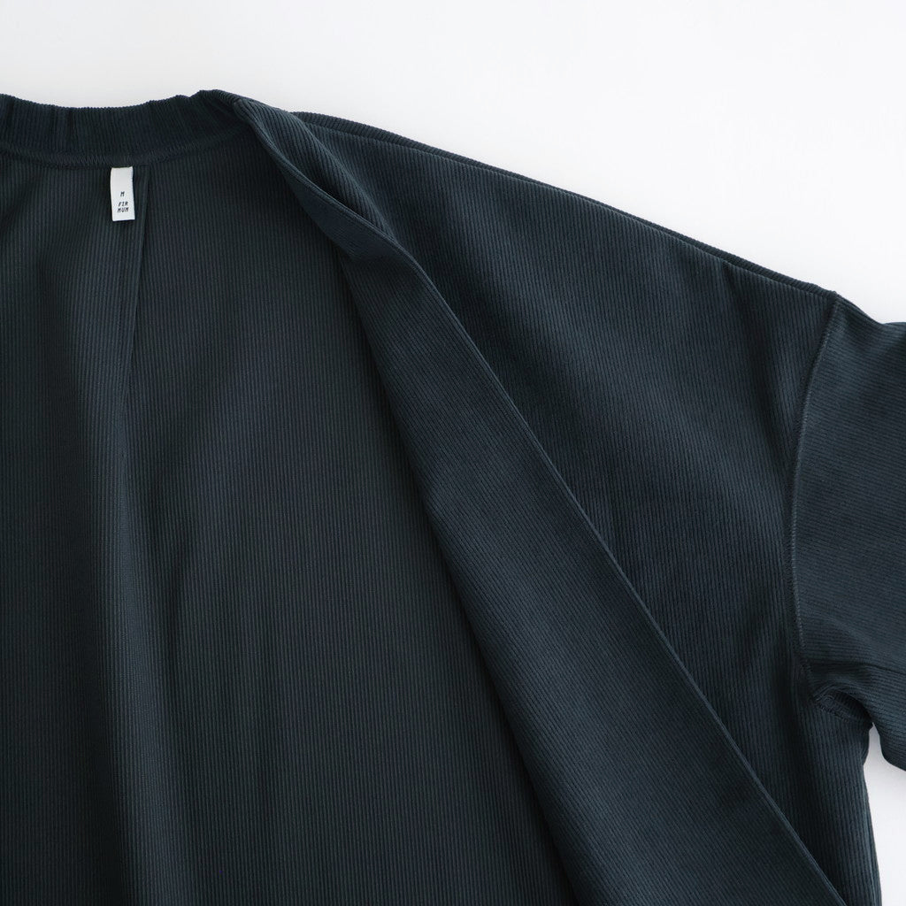 FSNMTD - ポリエステル・経編コーデュロイ カーディガン #90 Grey [SN_FR1501TD]