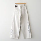 TATTOO FLASH PRINT MODERN DENIM WIDE CUT #ECRU [26440414]