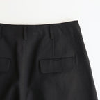 ドライポリシンプル2タックワイドPT #BLACK [D125-P453]