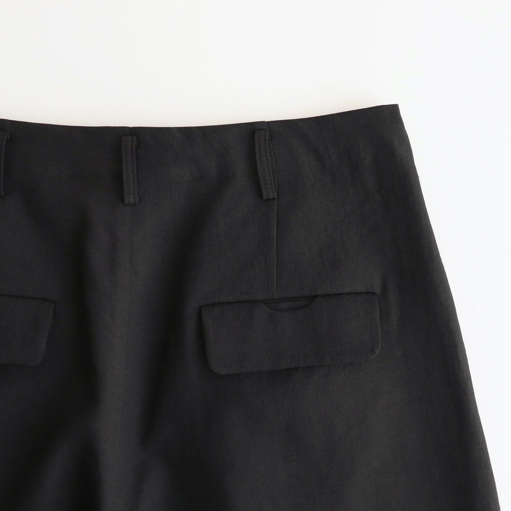 ドライポリシンプル2タックワイドPT #BLACK [D125-P453]