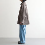 HOMESPUN TWEED ZIP BLOUSON #MIX BROWN [A26AB01HT]