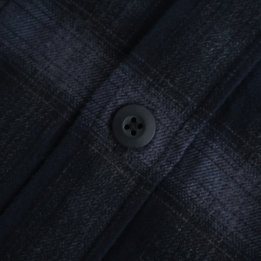 FLANNEL CHECK OVER YOKE SHIRT #NAVY [FSC253-50129]