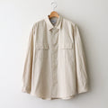 BUTTON SHIRT FLAP POCKET #kusaki khaki-ch [15110]