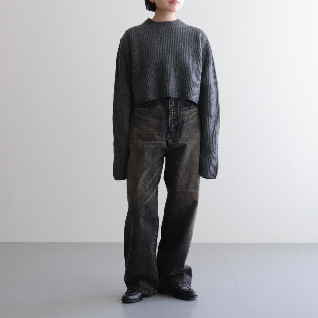 Rib Short Length P/O #CHARCOAL [I25AW-K1]