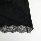 Satin Lace Dress #BLK [12610317]