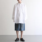 BAGGY DENIM SHORTS #INDIGO [ST.1238]