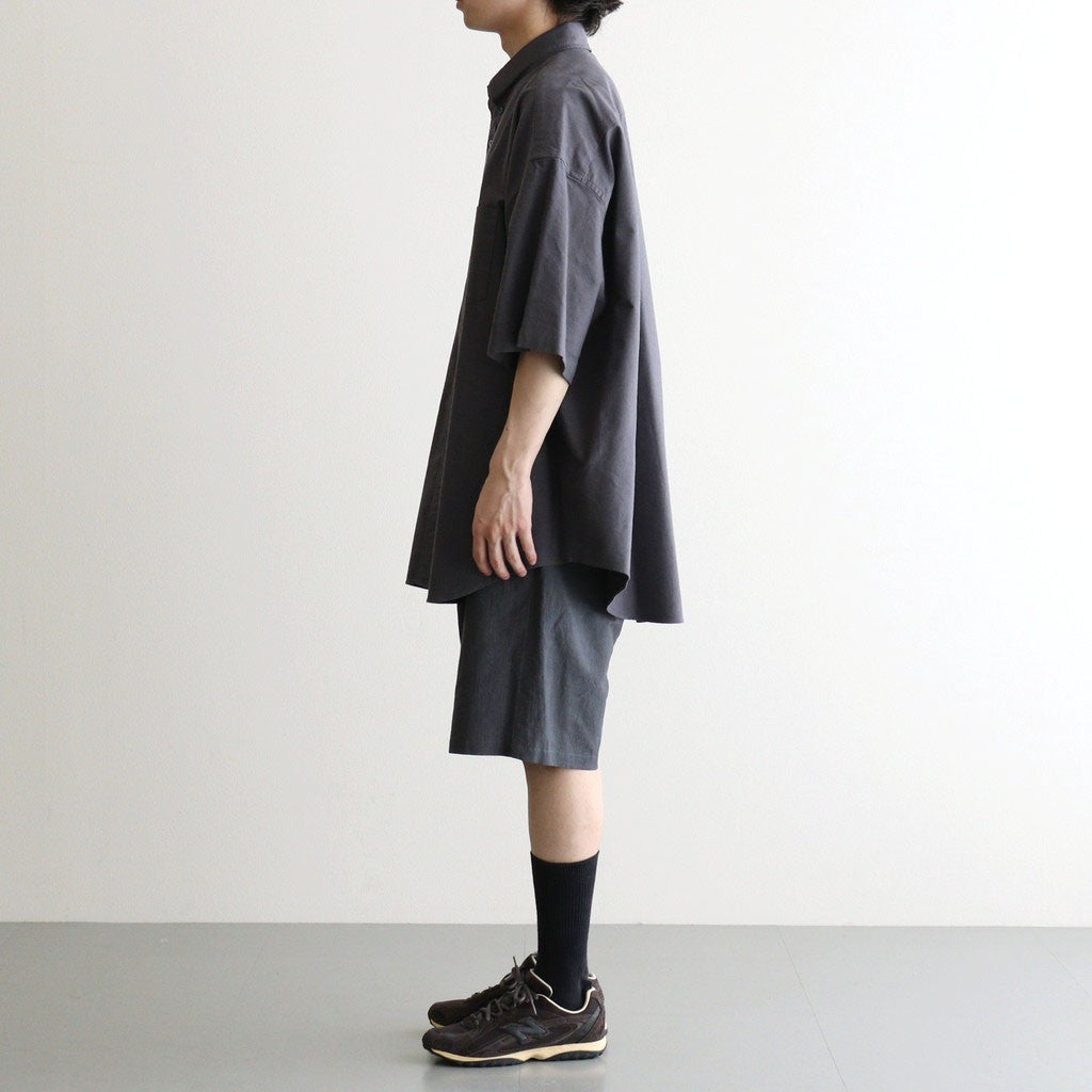 Oxford S/S Oversized B.D Shirt #GRAY [GM261-50025B]