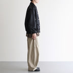 綿オックス 製品加工ワイドパンツ #BEIGE [HP-P008-051]