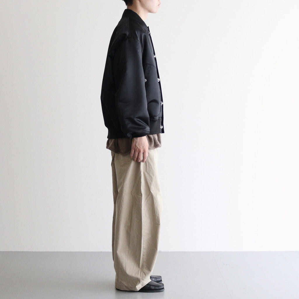 綿オックス 製品加工ワイドパンツ #BEIGE [HP-P008-051]