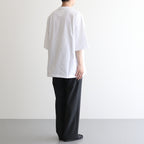 綿天竺 製品プリント S/S ポケットTシャツ #WHITE [HO-T015-051]