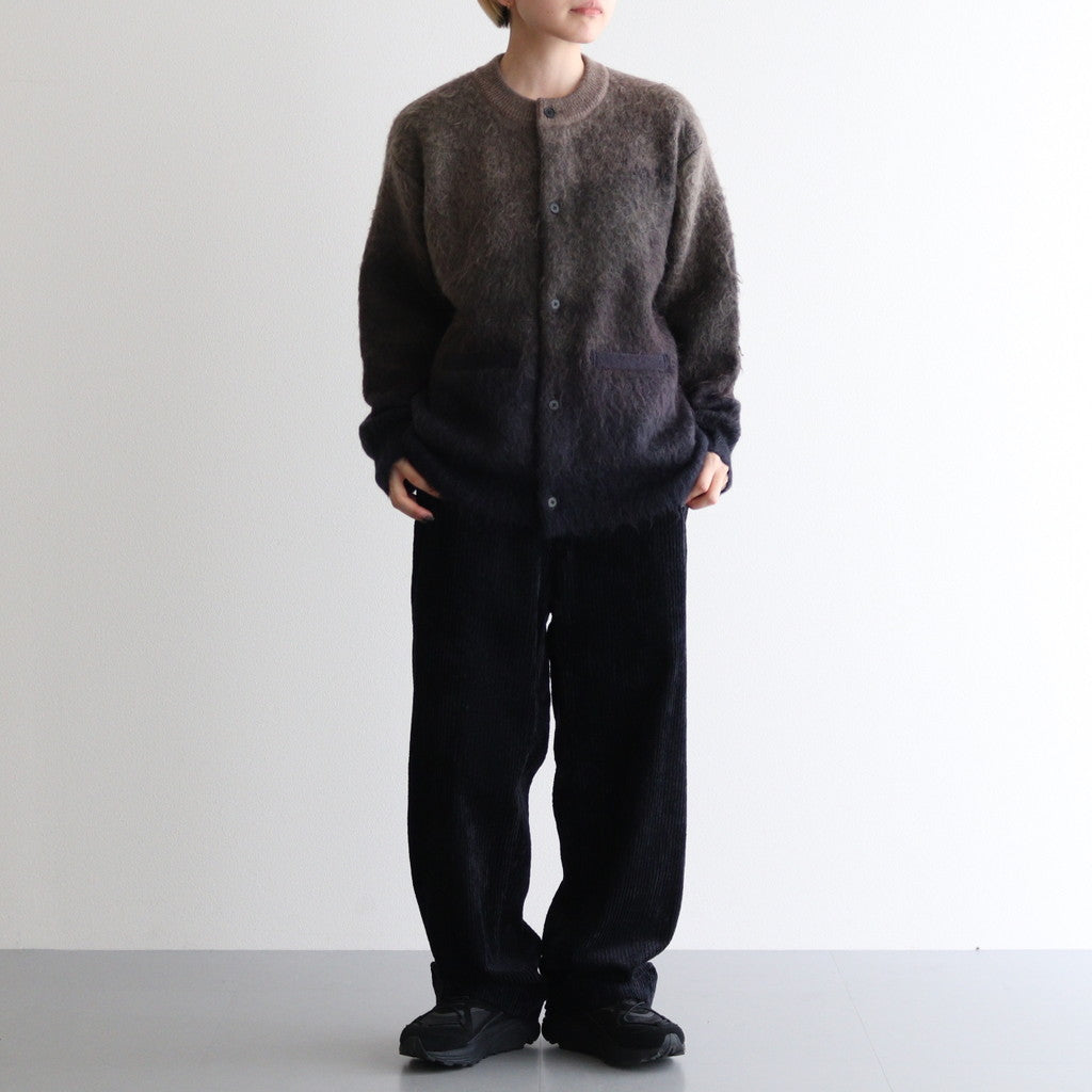 GRADATION MOHAIR KNIT CARDIGAN #NAVY KHAKI GRADATION [ST.1002