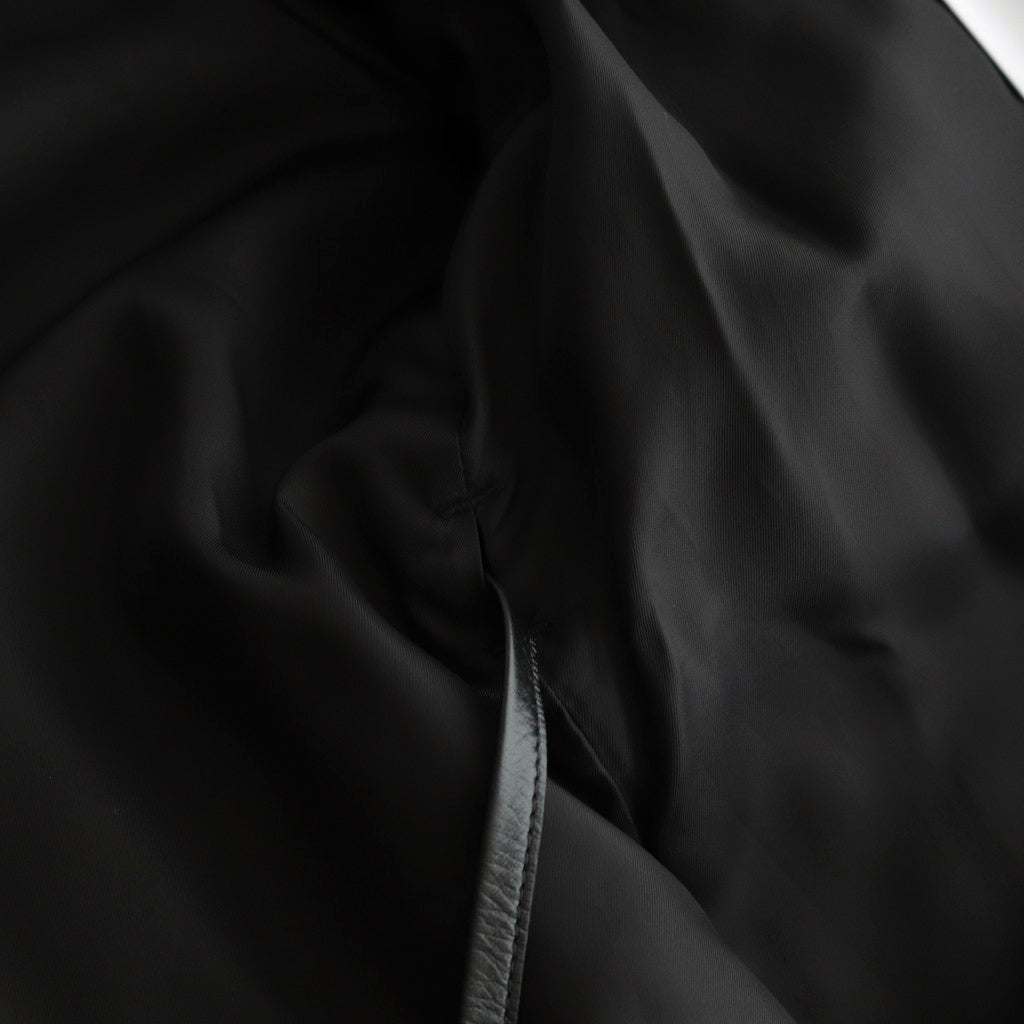 DOUBLE LAPELED DOUBLE BREASTED COAT #GINGHAM x BLACK [ST.603]