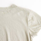 FRESCA SINGLE JERSEY TIGHT FIT T-SHIRT #BEIGE [KKAGGM0402]