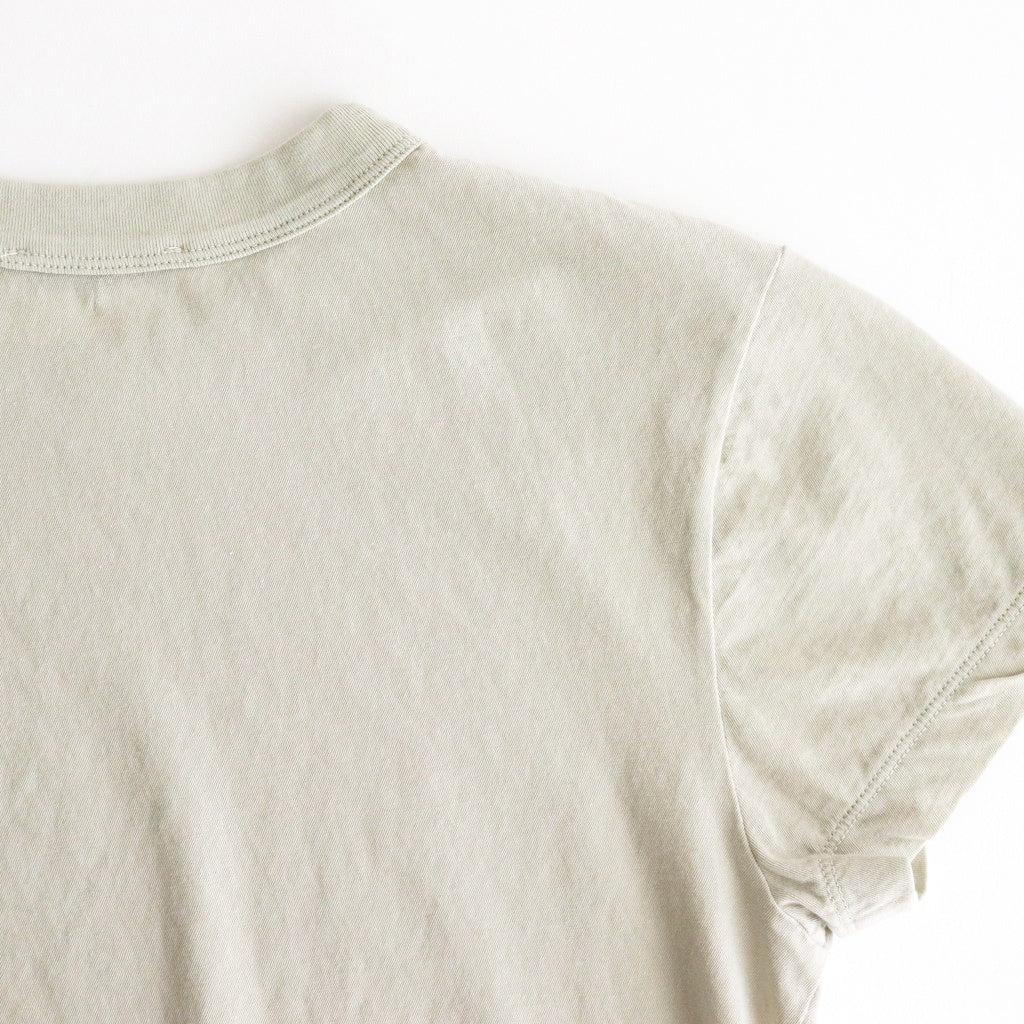 FRESCA SINGLE JERSEY TIGHT FIT T-SHIRT #BEIGE [KKAGGM0402]