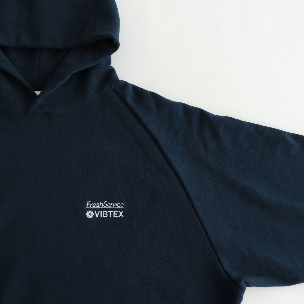 VIBTEX FOR FRESHSERVICE SWEAT PULL HOODIE #NAVY [FSW-22-SW_118] _