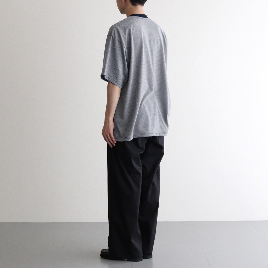 MICRO BORDER S/S TEE #WHITE×NAVY [FSC251-70115]