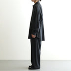 Wool Smooth Flannel Easy Wide Pants #GRAY [GU263-40523B]