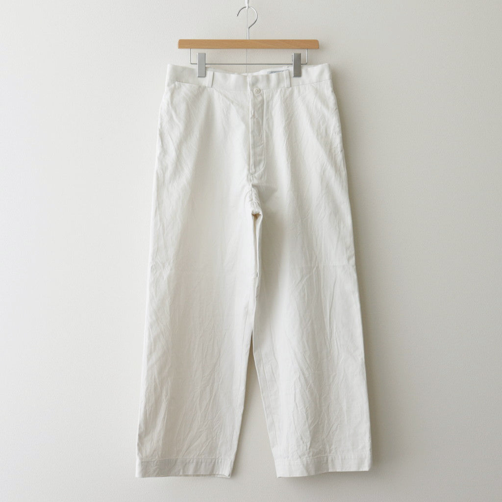 CHINO CLOTH PANTS WIDE #off white [13652]