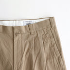 CHINO CLOTH PANTS TWO TUCK STRAIGHT #khaki [15606]