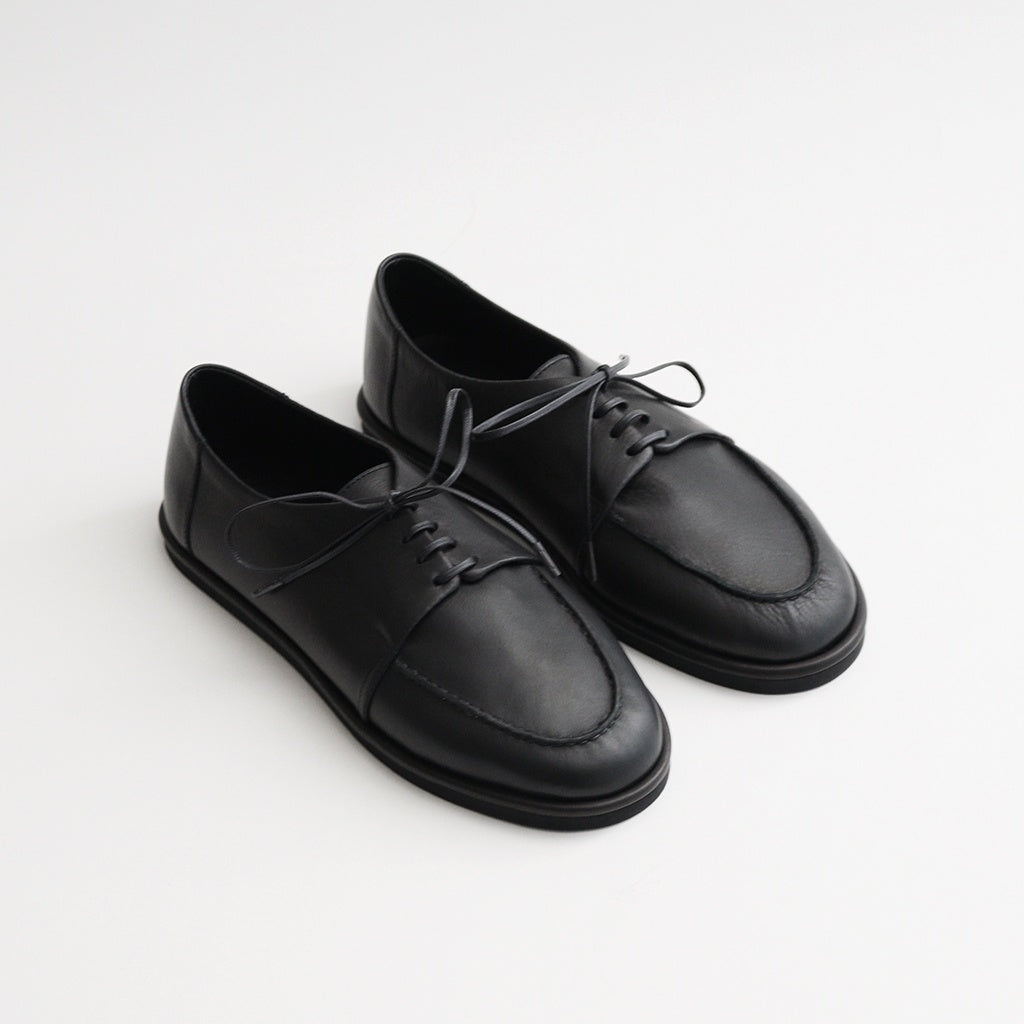 LEATHER LACE-UP SHOES #BLACK [A25AS06QD]
