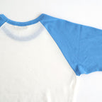 SUPER HIGH GAUGE SHEER RIB RAGLAN P/O #WHITE × BLUE [A26SP06HF]