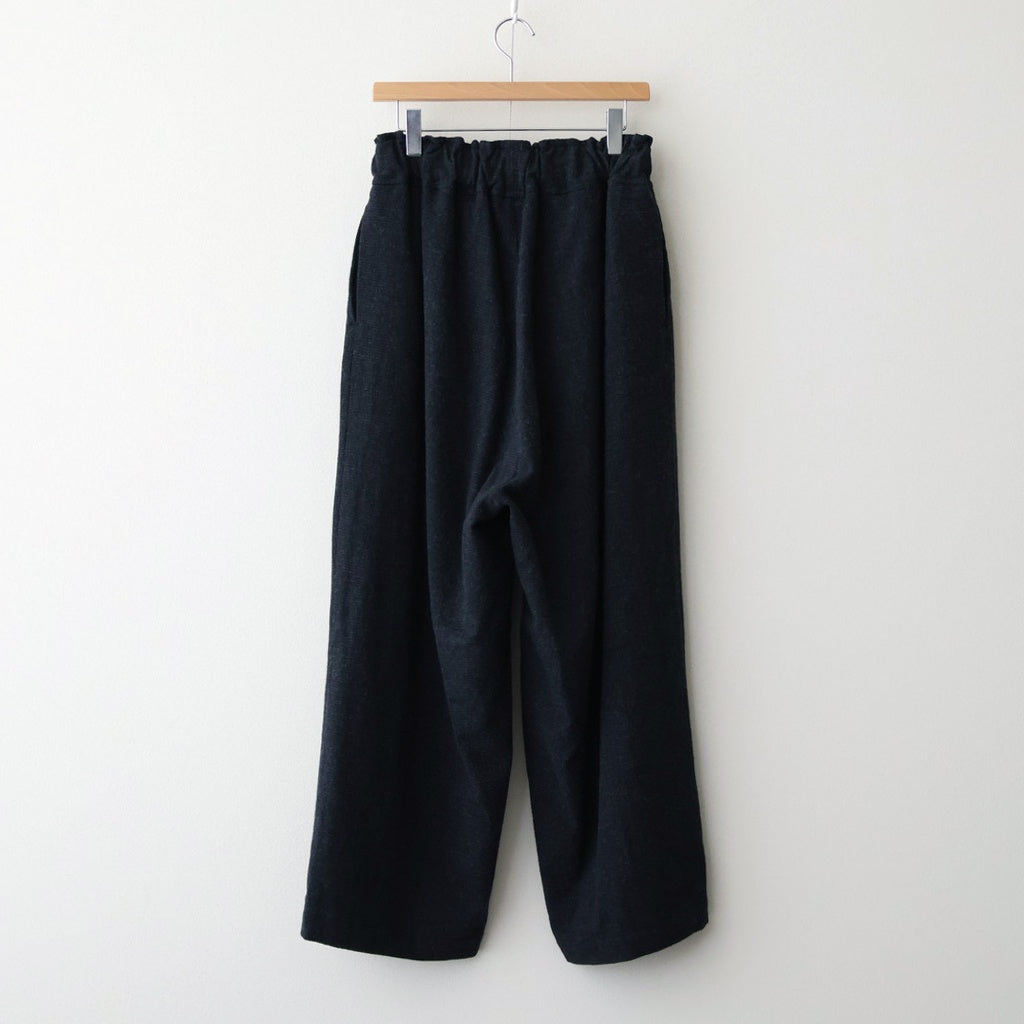 FTHRPT - ウール・千鳥 3タックパンツ #79 Navy × Grey [SN_FR1404PF]