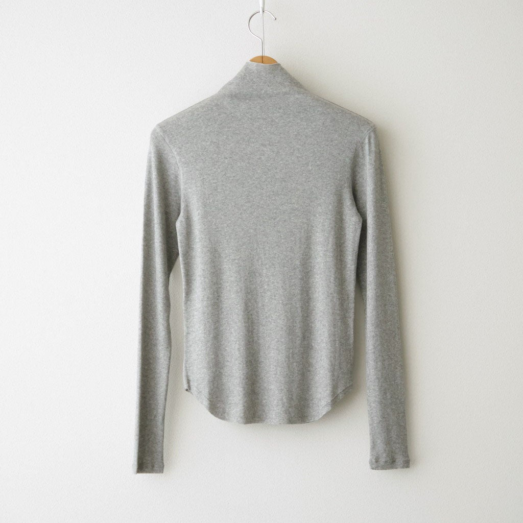 Soft Fraise Turtleneck Tops #GRY [12620602]