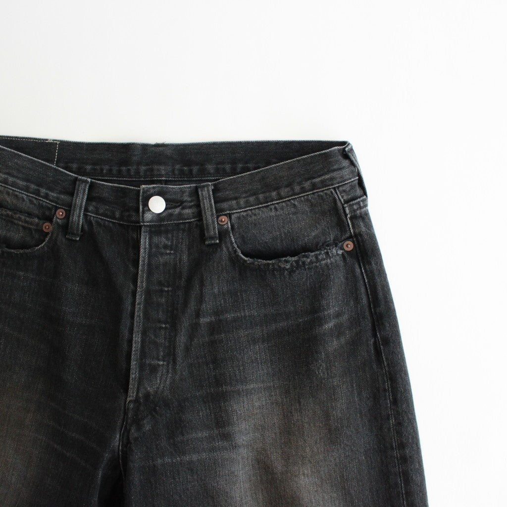 LOOSE DENIM JEANS #BLACK [ST.1234]