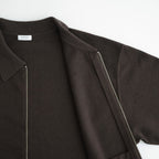 Co/Wo Moss Stitch Zip Blouson #BROWN [2603-003]