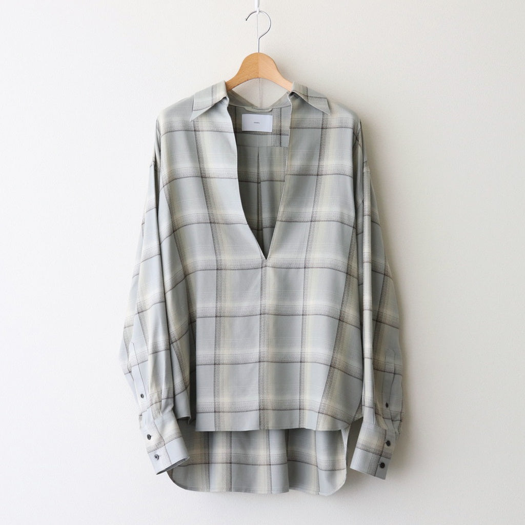 OMBRE SKIPPER BLOUSE #SMOKE BLUE [2541000510]