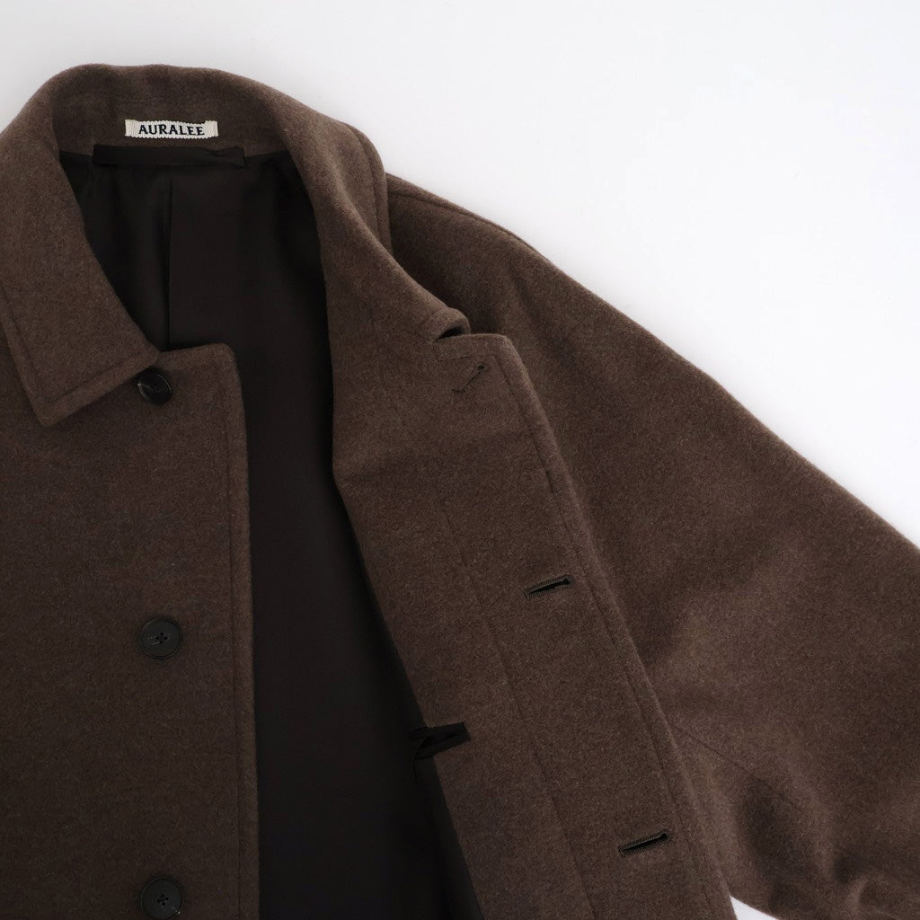 SUPER FINE WOOL MOSSER SOUTIEN COLLAR COAT #TOP BROWN [A25AC04WM]