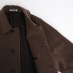 SUPER FINE WOOL MOSSER SOUTIEN COLLAR COAT #TOP BROWN [A25AC04WM]