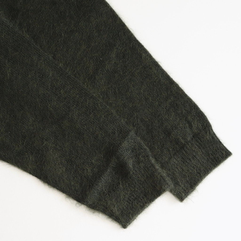 モヘアショートニットPO #DARK GREEN [D225-K951]