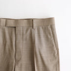 SUPER FINE TROPICAL WOOL SLACKS #TOP LIGHT BROWN [A25SP03WT]