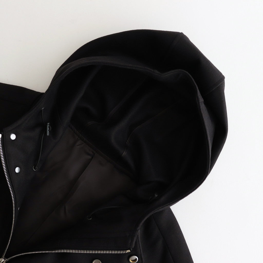 MELTON HOODED BLOUSON #DARK CHARCOAL [ST.928]