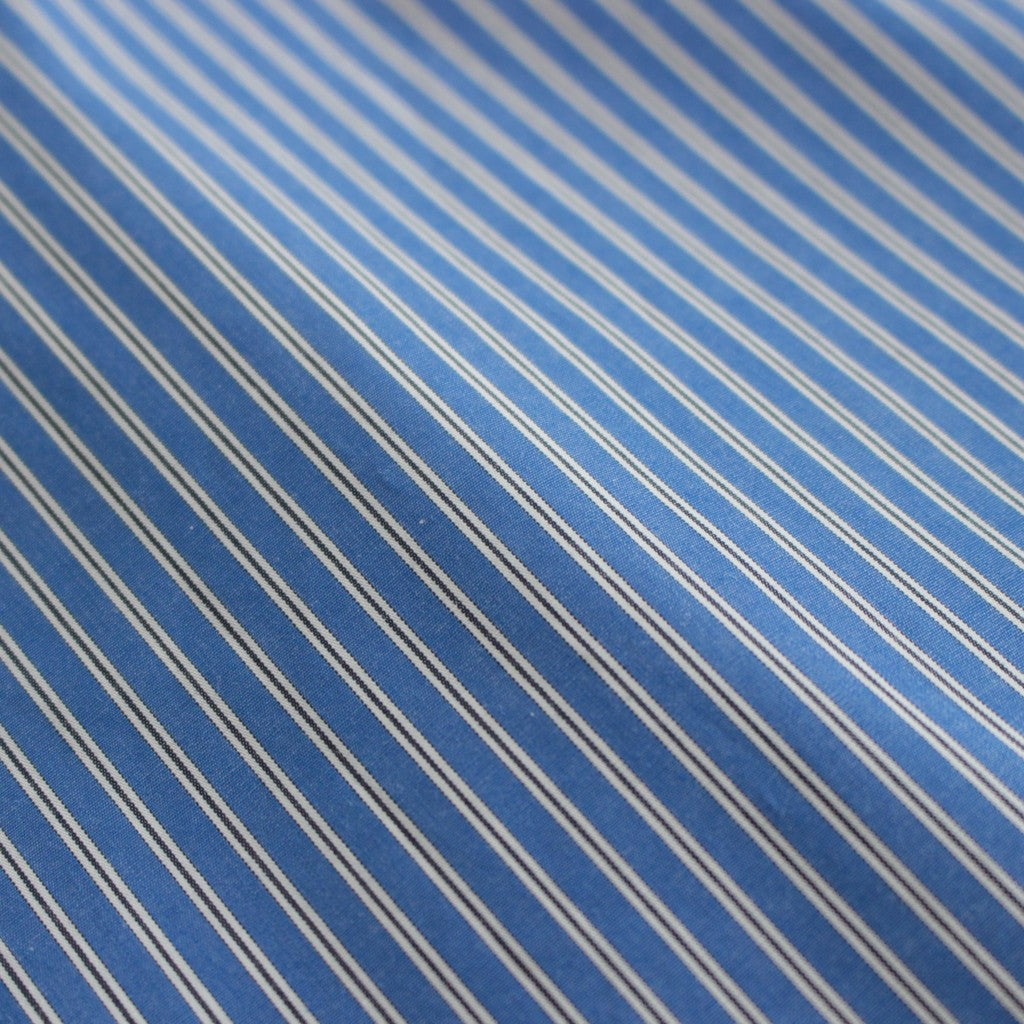 SIDOGRAS L/S Oversized Regular Collar Shirt #BLUE STRIPE [GM252-50010]