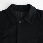 WOOL CASHMERE RAGLAN SLEEVE BALMACAAN COAT #BLACK [ST.1535]