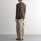 Chino Trousers - Wide Straight #KHAKI [11052601]