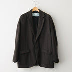 縮絨ウール2WAYカラーJK #DARK BROWN [D225-J332]